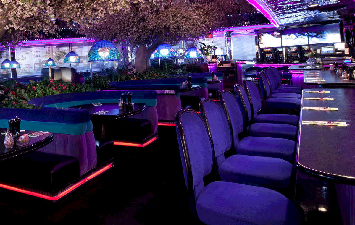 The Las Vegas themed interior of Peppermill